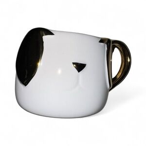 Modern Expressions Dog Face Ceramic Mug with Gold Handle 🐶